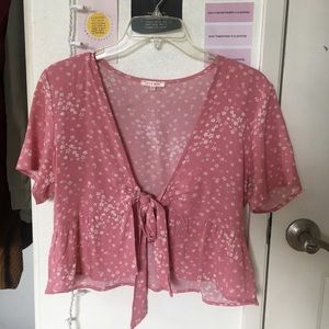 Pacsun/Lottie Moss pink top